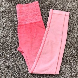 High waist Ombré Coral Leggings